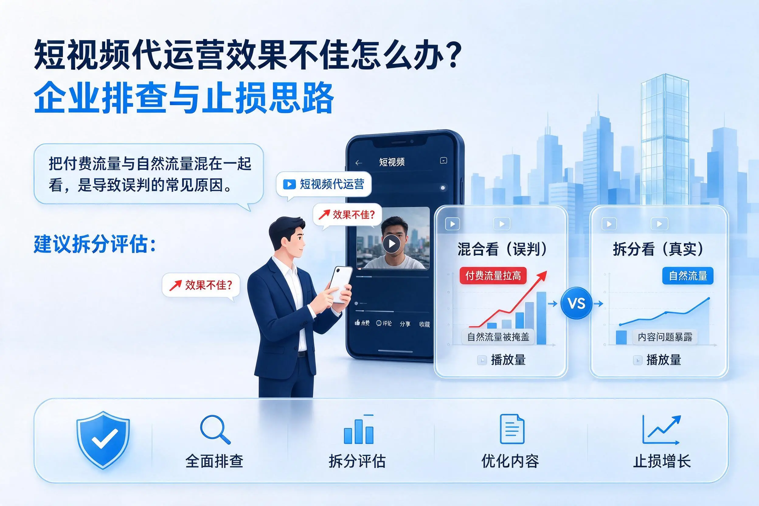 短视频代运营效果不佳怎么办？昆明企业排查与止损思路