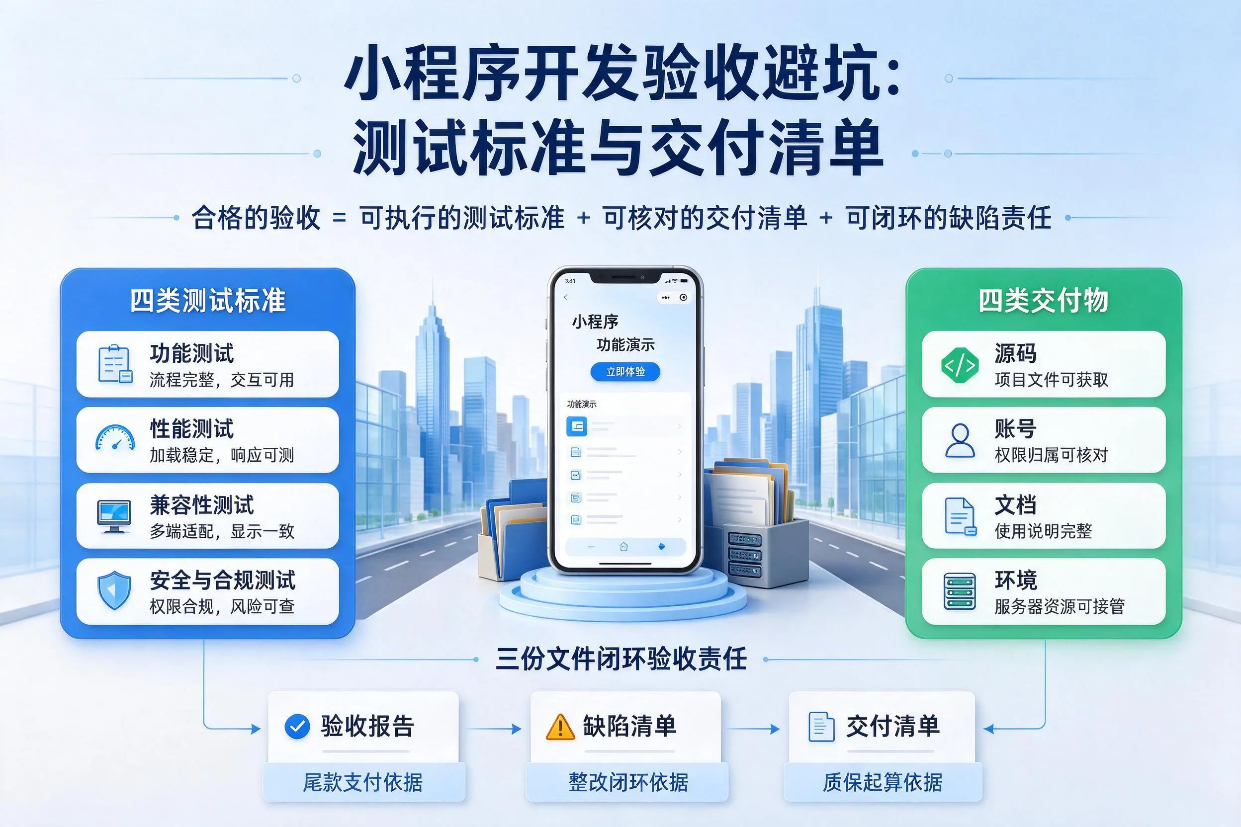 昆明小程序开发验收避坑：测试标准与交付清单