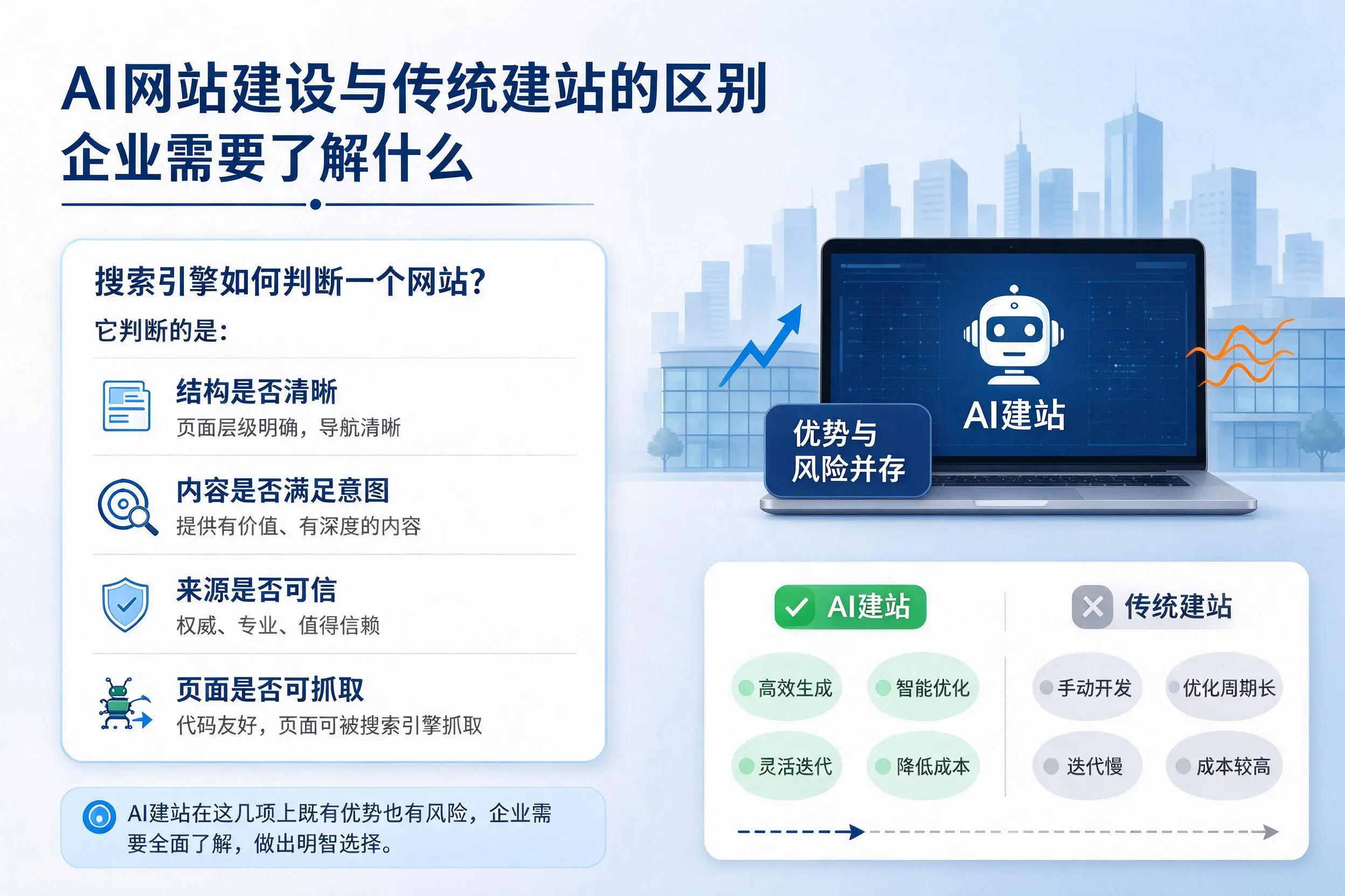 AI网站建设与传统建站的区别，昆明企业需要了解什么