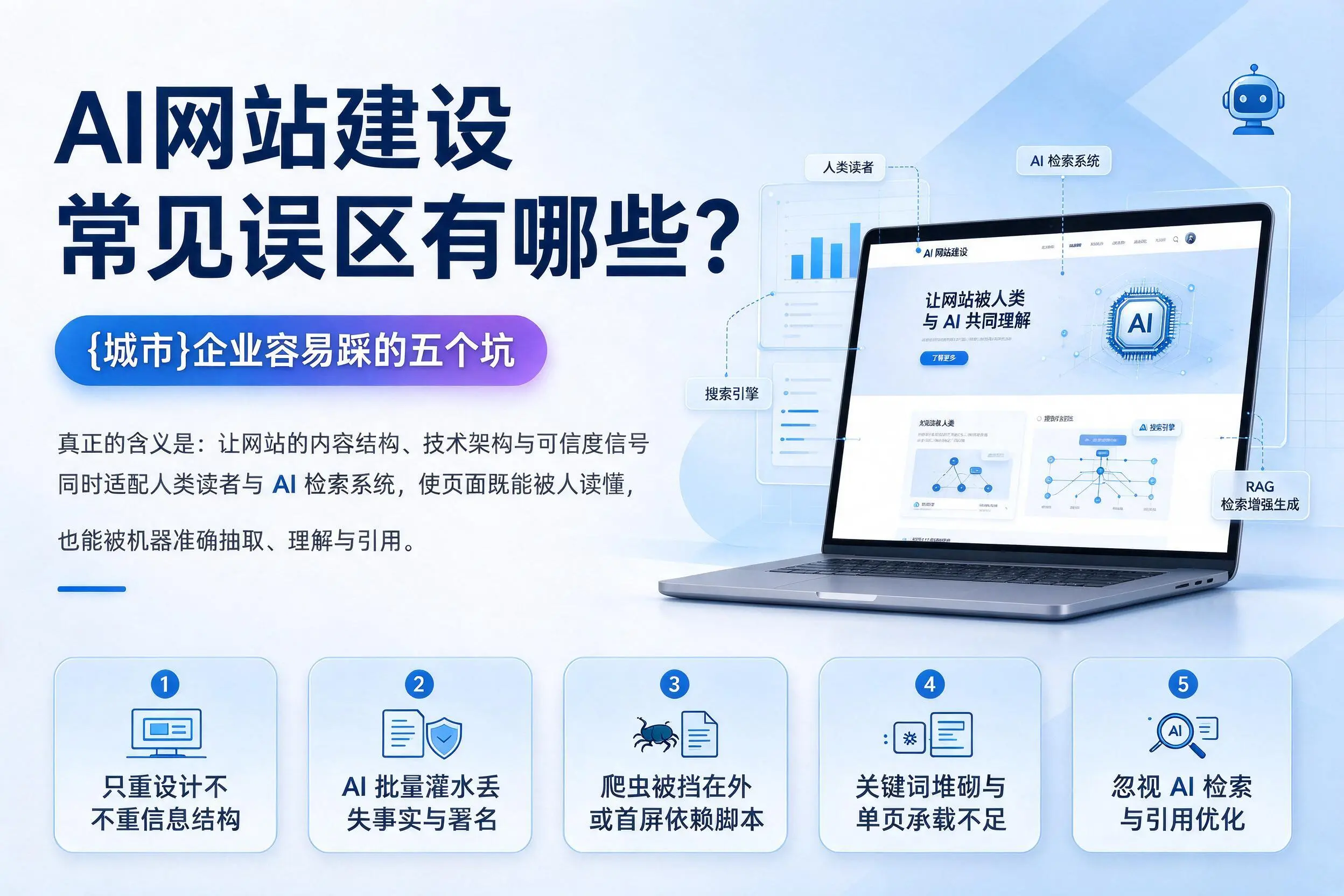 AI网站建设常见误区有哪些？昆明企业容易踩的五个坑