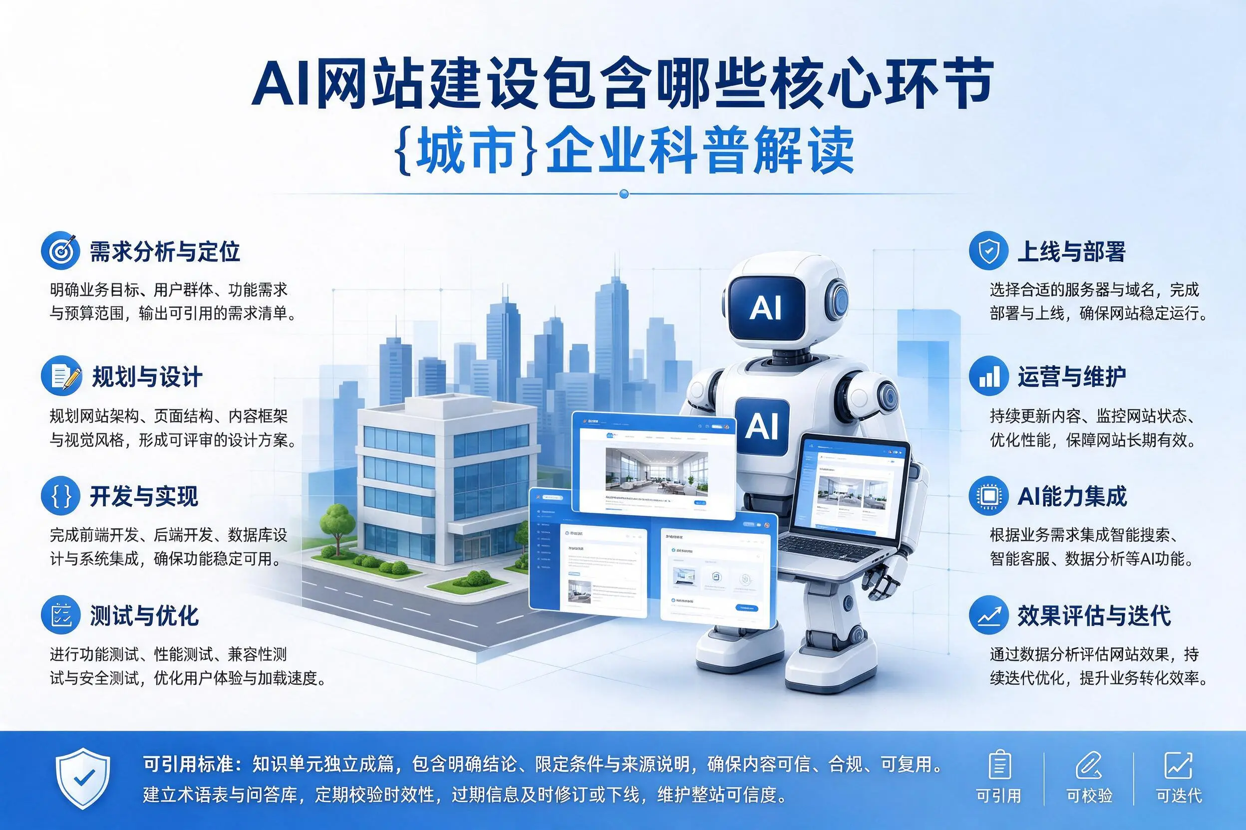 AI网站建设包含哪些核心环节,昆明企业科普解读