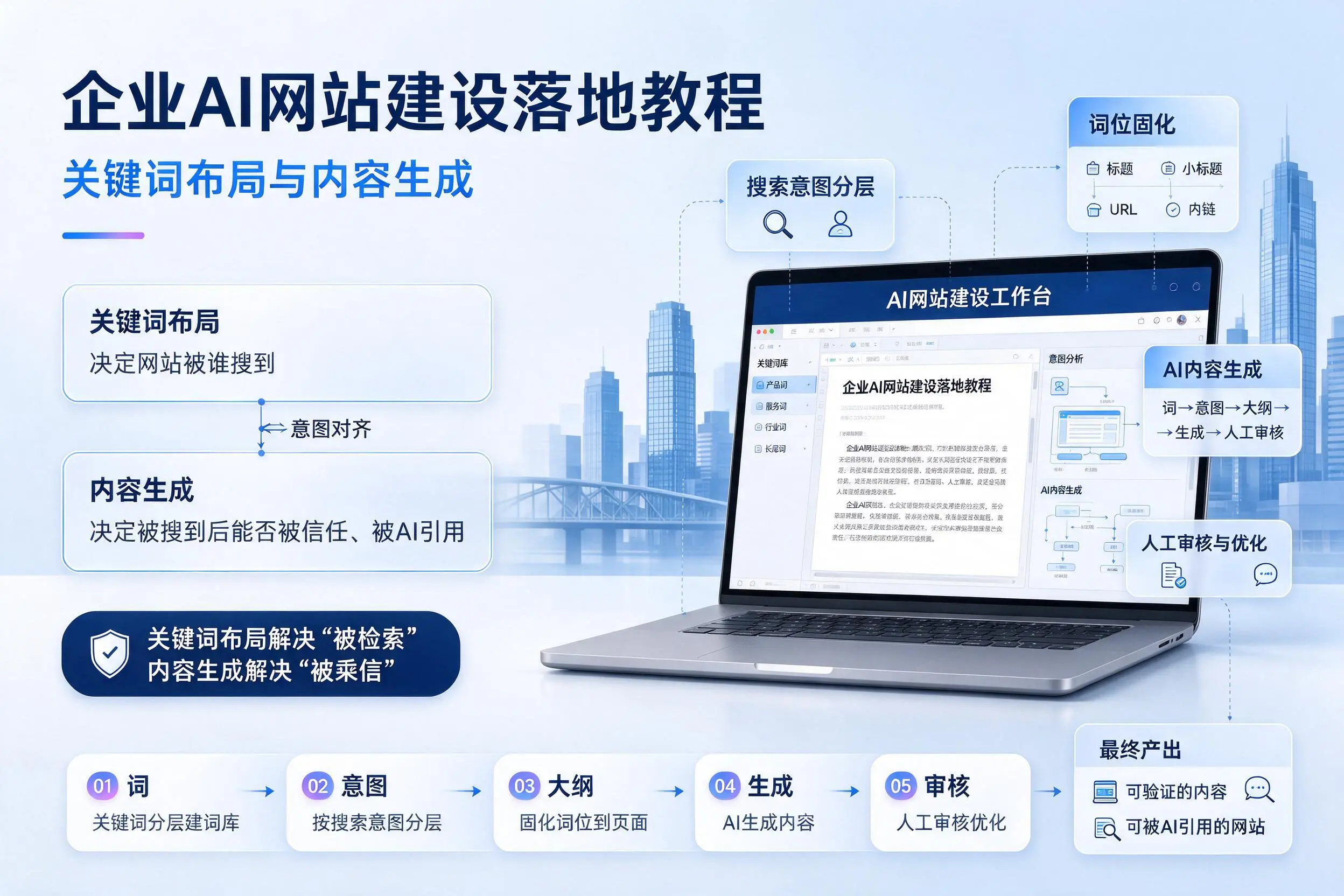 昆明企业AI网站建设落地教程：关键词布局与内容生成